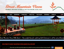 Tablet Screenshot of greatmountainbali.com